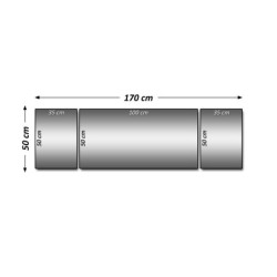 Obraz 170x50 Żniwa Kombajn Traktor