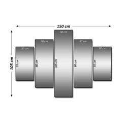 Zegar 150x105 Żniwa Kombajn Traktor