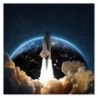 Plakat 70x70 Start rakiety w kosmos
