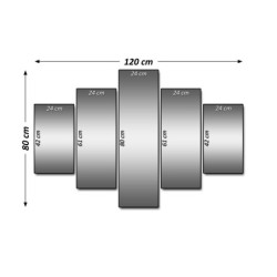 Obraz 120x80 Jeleń w środku lasu