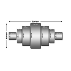 Obraz 200x100 Jeleń w środku lasu