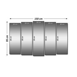 Obraz 150x95 Wilk wyjący do księżyca