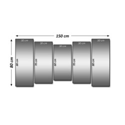 Obraz 150x80 Wilk wyjący do księżyca