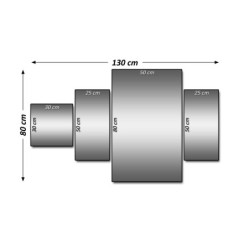 Obraz 130x80 Wilk wyjący do księżyca