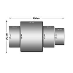 Obraz 160x90 Wilk wyjący do księżyca