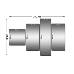 Zegar 100x70 Cytat z filmu Ojciec Chrzestny