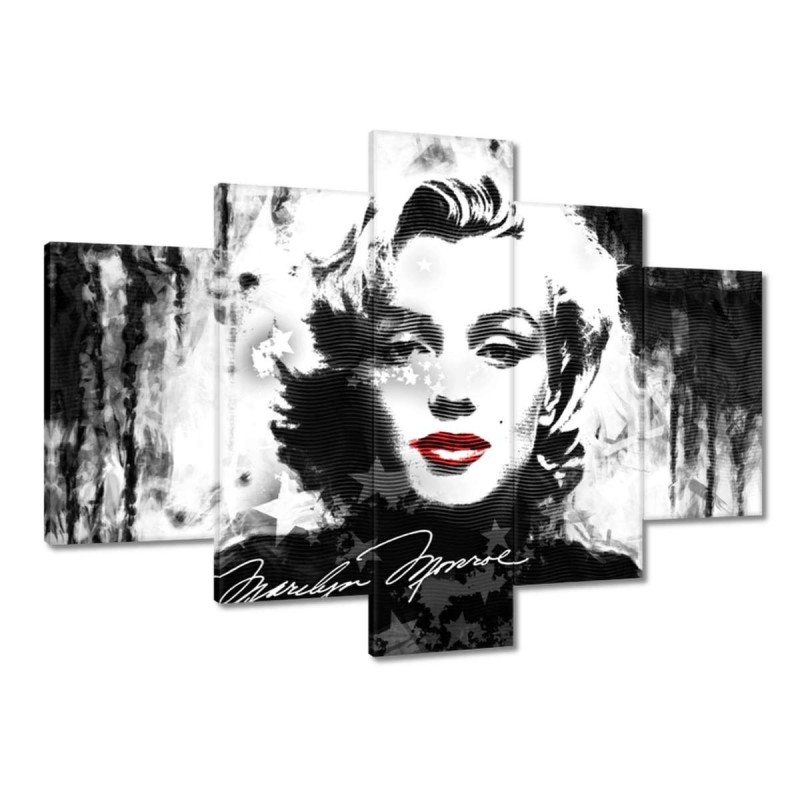 Obraz 150x105 Marilyn Monroe z czerwonymi ustami