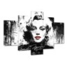 Zegar 150x105 Marilyn Monroe z czerwonymi ustami