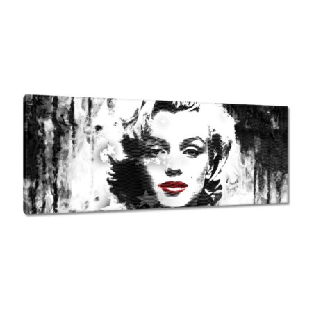 Obraz 100x40 Marilyn Monroe z czerwonymi ustami