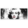 Zegar 100x40 Marilyn Monroe z czerwonymi ustami