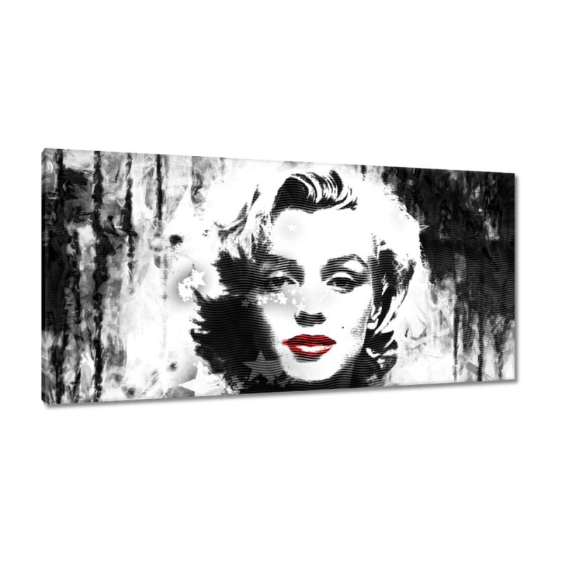 Obraz 115x55 Marilyn Monroe z czerwonymi ustami