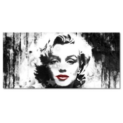 Obraz 115x55 Marilyn Monroe z czerwonymi ustami