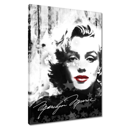 Obraz 50x70 Marilyn Monroe z czerwonymi ustami