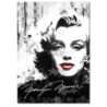 Obraz 50x70 Marilyn Monroe z czerwonymi ustami