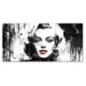 Obraz 210x100 Marilyn Monroe z czerwonymi ustami