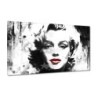 Obraz 120x70 Marilyn Monroe z czerwonymi ustami