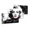 Obraz 150x105 Marilyn Monroe z czerwonymi ustami