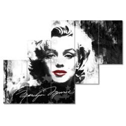 Obraz 150x105 Marilyn Monroe z czerwonymi ustami