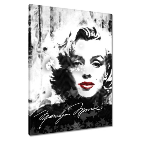 Obraz 60x80 Marilyn Monroe z czerwonymi ustami