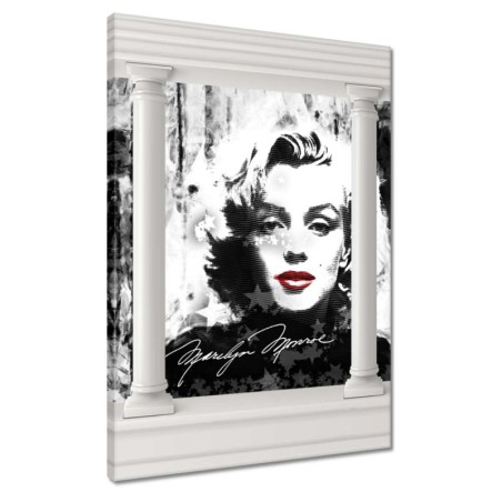 Obraz 50x70 Marilyn Monroe z czerwonymi ustami