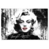 Obraz 120x80 Marilyn Monroe z czerwonymi ustami