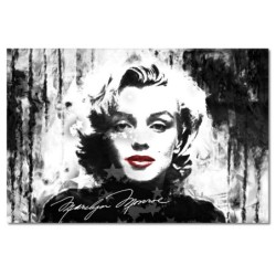 Obraz 60x40 Marilyn Monroe z czerwonymi ustami