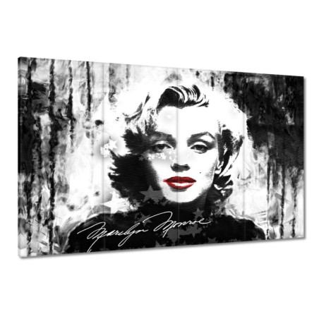 Obraz 120x80 Marilyn Monroe z czerwonymi ustami