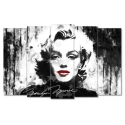 Obraz 150x95 Marilyn Monroe z czerwonymi ustami