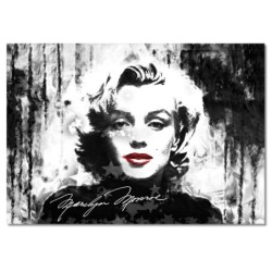 Obraz 100x70 Marilyn Monroe z czerwonymi ustami