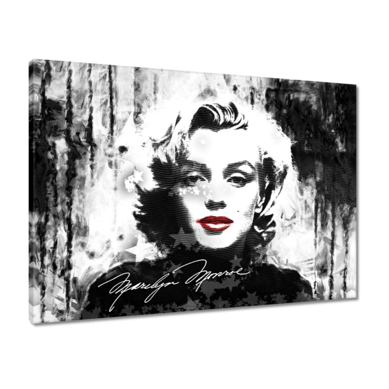 Obraz 70x50 Marilyn Monroe z czerwonymi ustami