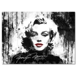 Obraz 70x50 Marilyn Monroe z czerwonymi ustami