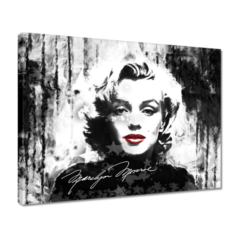 Obraz 40x30 Marilyn Monroe z czerwonymi ustami