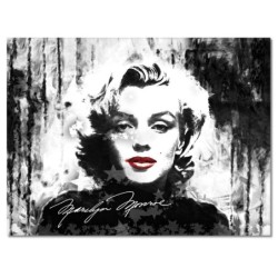 Obraz 80x60 Marilyn Monroe z czerwonymi ustami