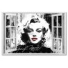 Obraz 120x80 Marilyn Monroe z czerwonymi ustami