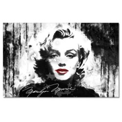 Obraz 140x90 Marilyn Monroe z czerwonymi ustami