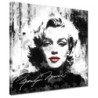 Obraz 50x50 Marilyn Monroe z czerwonymi ustami