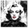 Obraz 50x50 Marilyn Monroe z czerwonymi ustami