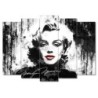 Obraz 70x50 Marilyn Monroe z czerwonymi ustami