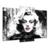 Obraz 90x70 Marilyn Monroe z czerwonymi ustami