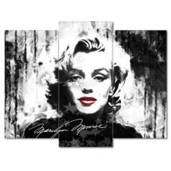 Obraz 90x70 Marilyn Monroe z czerwonymi ustami