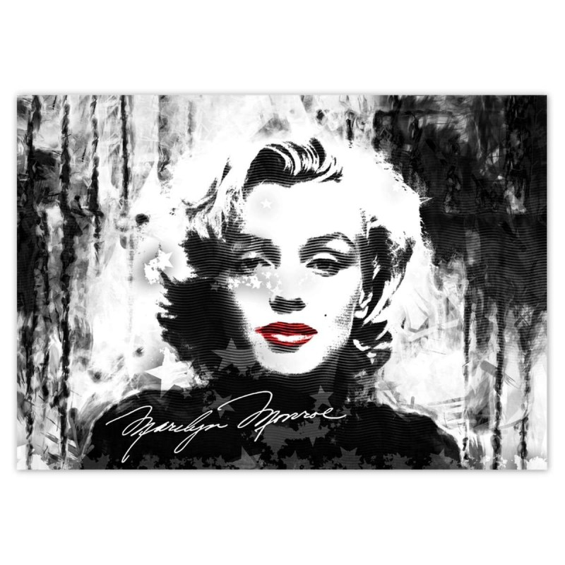 Plakat A0 POZIOM Marilyn Monroe z czerwonymi ustami