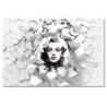 Obraz 120x80 Marilyn Monroe z czerwonymi ustami