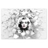 Plakat 60x40 Marilyn Monroe z czerwonymi ustami