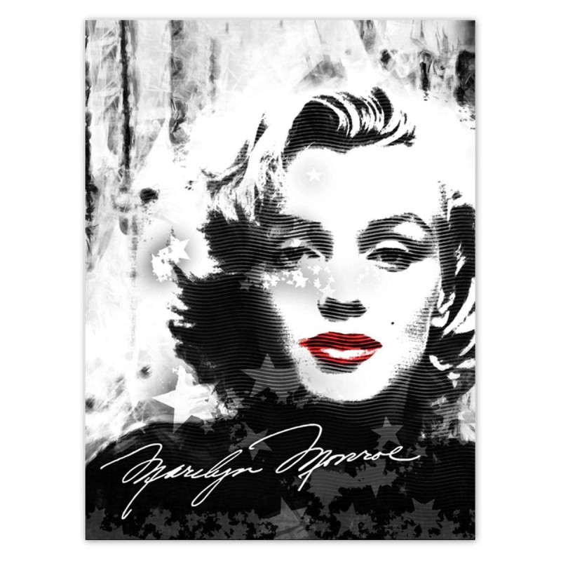 Naklejka 30x40 Marilyn Monroe z czerwonymi ustami