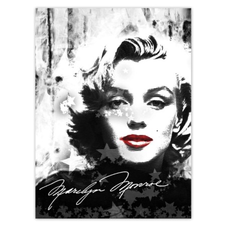 Naklejka 100x135 Marilyn Monroe z czerwonymi ustami