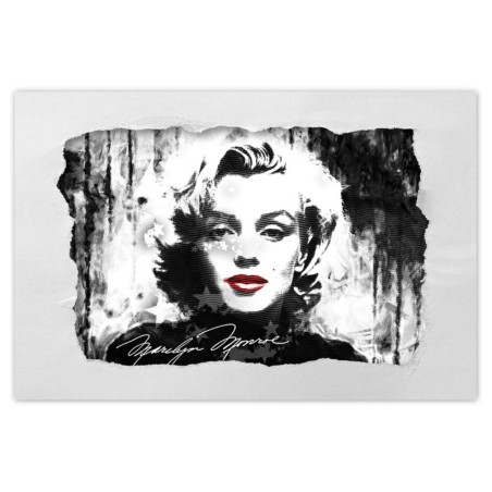 Naklejka 60x40 Marilyn Monroe z czerwonymi ustami