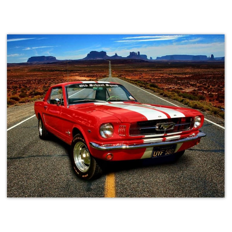 Plakat 40x30 Ford Mustang Autostrada