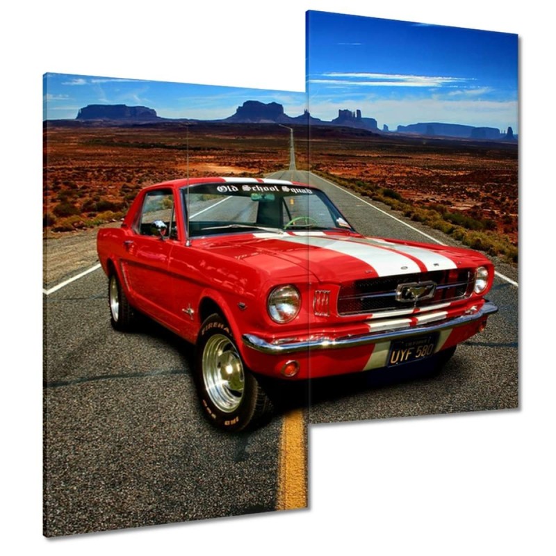 Obraz 60x60 Ford Mustang Autostrada