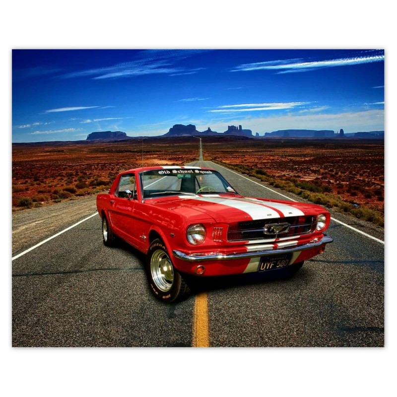 Plakat 50x40 Ford Mustang Autostrada