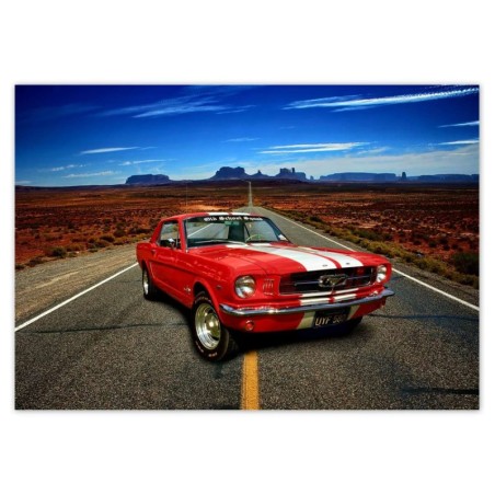 Naklejka 100x70 Ford Mustang Autostrada